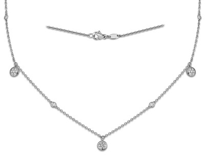 Колье из белого золота с бриллиантами &quot;Crivelli&quot; (052883)