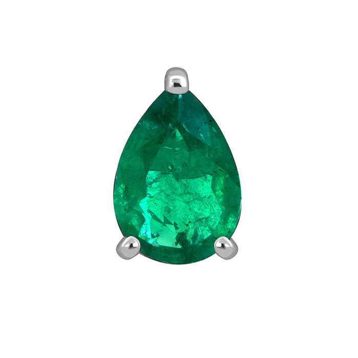 Кулон из платины с изумрудом (054369)