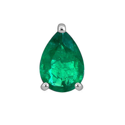 Кулон из платины с изумрудом (054369)