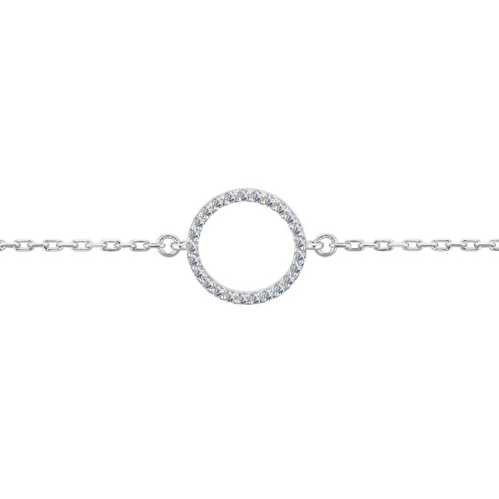 Браслет из белого золота с бриллиантами (036208)