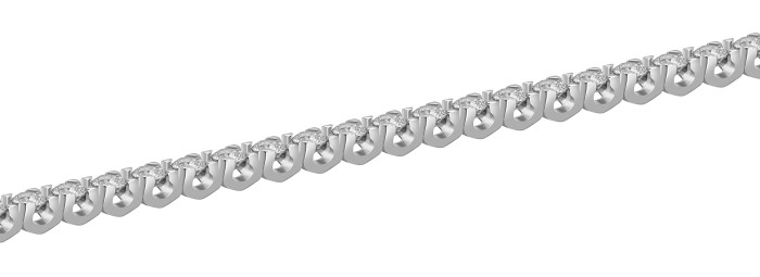 Браслет из белого золота с бриллиантами (058635)