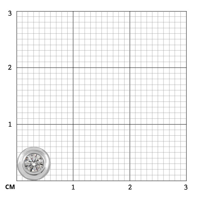 Кулон из платины с бриллиантом (054361)