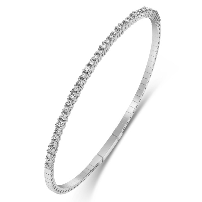 Браслет из белого золота с бриллиантами (058552)