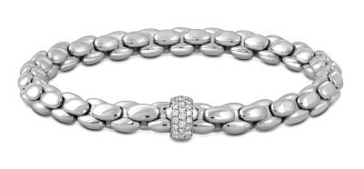 Браслет из белого золота с бриллиантами "Crivelli" (052639)