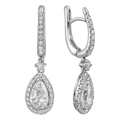 Серьги из белого золота с бриллиантами &quot;Crivelli&quot; (052594)