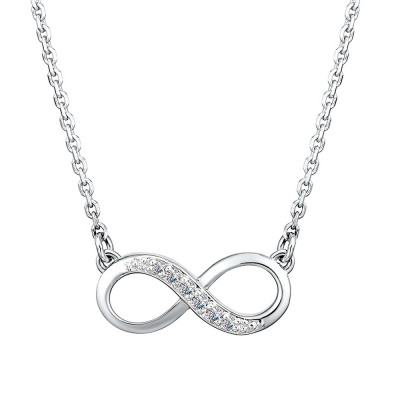 Колье из белого золота с бриллиантами (039021)