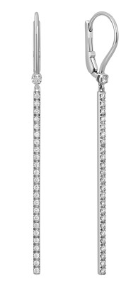Серьги из белого золота с бриллиантами &quot;Crivelli&quot; (052885)