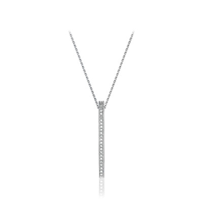 Колье из белого золота с бриллиантами (050901)