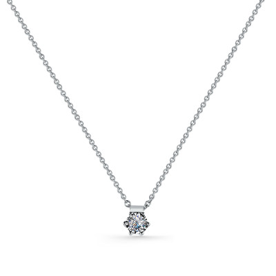 Колье из белого золота с бриллиантами (057562)