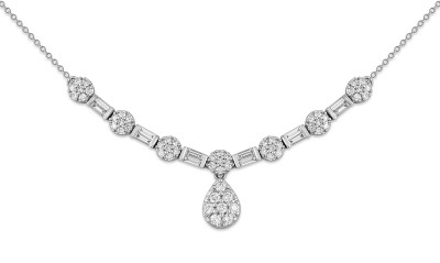 Колье из белого золота с бриллиантами (048449)