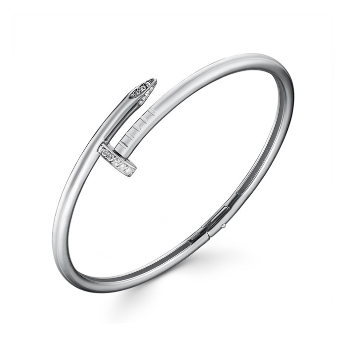 Браслет из белого золота с бриллиантами (059883)