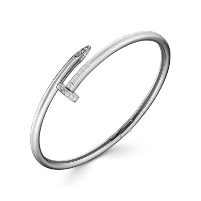 Браслет из белого золота с бриллиантами (059883)