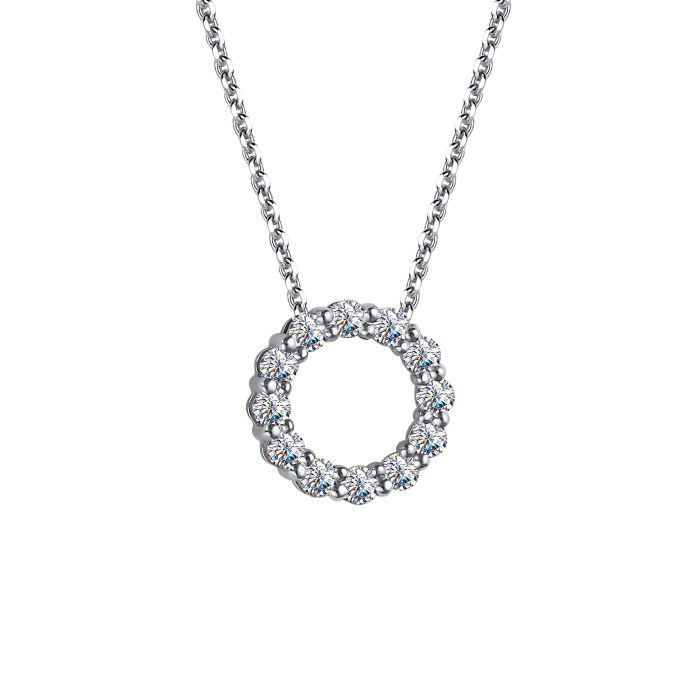 Колье из белого золота с бриллиантами (049270)