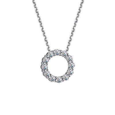 Колье из белого золота с бриллиантами (049270)