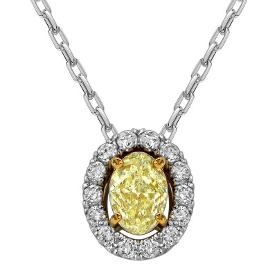 Колье из белого золота с бриллиантами (062676)