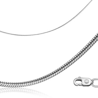Цепь из белого золота, плетение &quot;Снейк&quot; (052112)