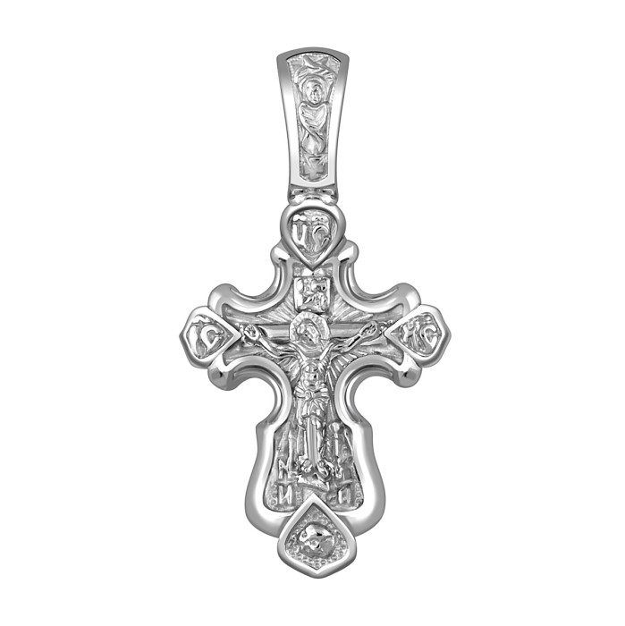 Кулон крест из платины (054322)