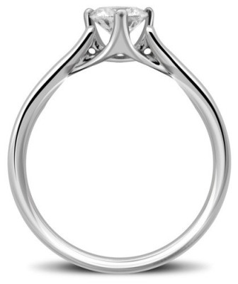 Помолвочное  кольцо из платины с бриллиантом 16.0