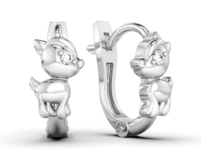 Серьги из белого золота с бриллиантами (052981)
