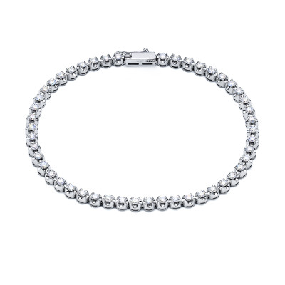 Браслет из белого золота с бриллиантами (055665)