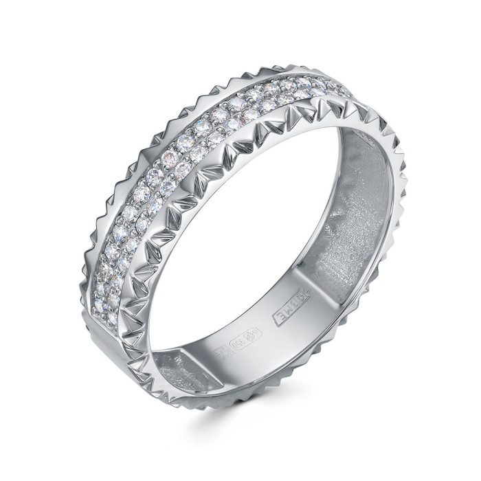 Кольцо из платины с бриллиантами (060631)