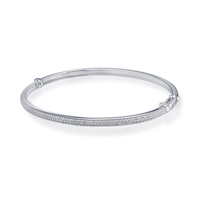 Браслет из белого золота с бриллиантами (051132)