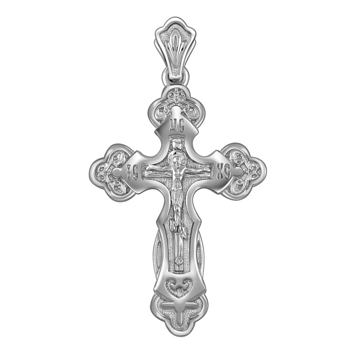 Кулон крест из платины (054321)