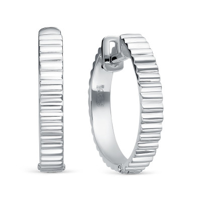 Серьги конго из платины  (056226)