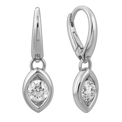Серьги из белого золота с бриллиантами &quot;Crivelli&quot; (052890)