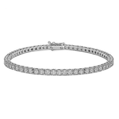 Браслет из белого золота с бриллиантами (061476)