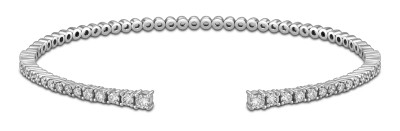 Браслет из белого золота с бриллиантами (055670)