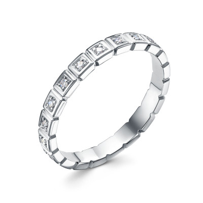 Кольцо из платины с бриллиантами (058040)