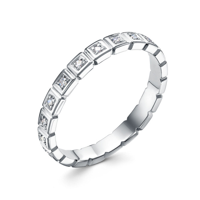 Кольцо из платины с бриллиантами (058040)