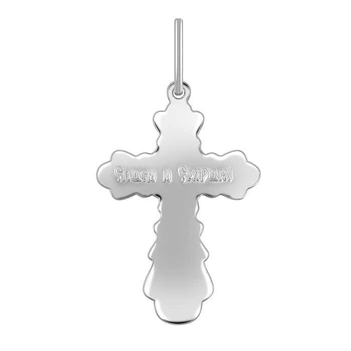 Кулон крест из платины (044906)