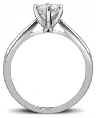 Помолвочное  кольцо из платины с бриллиантом 16.0