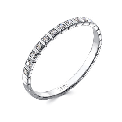 Кольцо из платины с бриллиантами (058013)