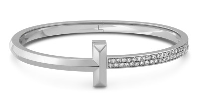 Браслет из белого золота с бриллиантами (052445)