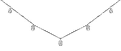 Колье из белого золота с бриллиантами (046884)