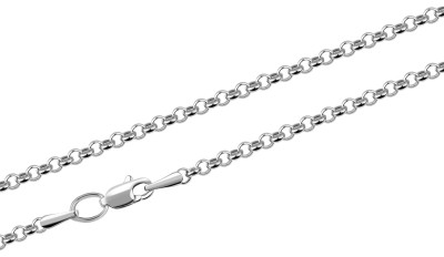 Цепочка из белого золота, плетение &quot;Ролло&quot; (002314)
