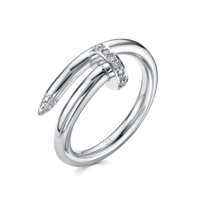 Кольцо из платины с бриллиантами (057993)