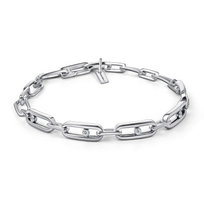 Браслет из белого золота с бриллиантами (060378)