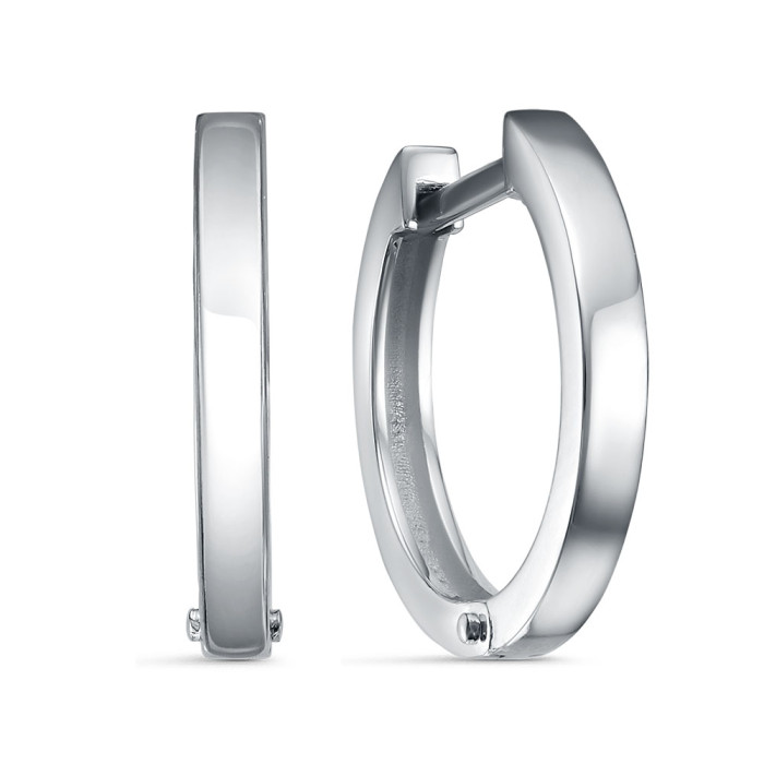 Серьги конго из платины  (060636)