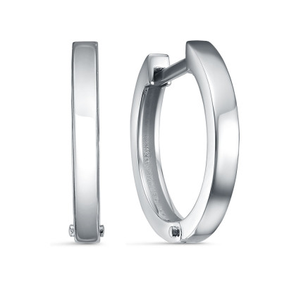 Серьги конго из платины  (060636)