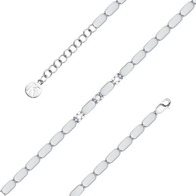 Браслет из белого золота с бриллиантами (061078)