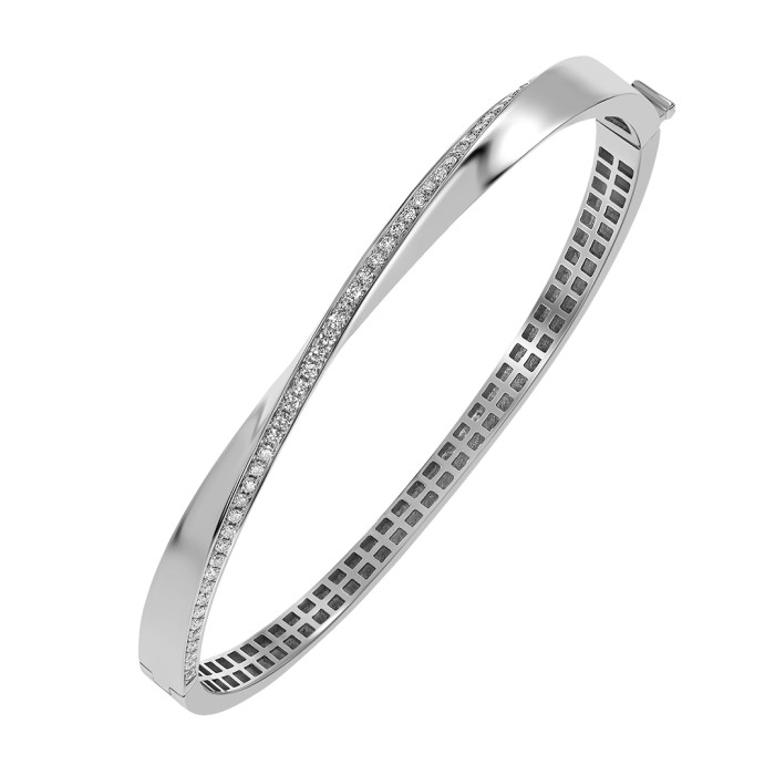 Браслет из белого золота с бриллиантами (059161)