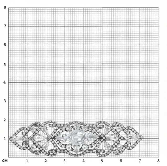 Брошь из белого золота с бриллиантами и топазами (042781)