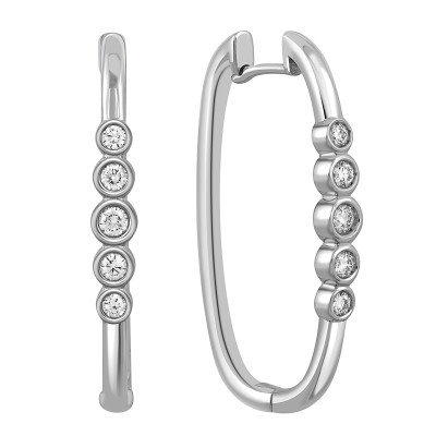Серьги из белого золота с бриллиантами &quot;Crivelli&quot; (048930)