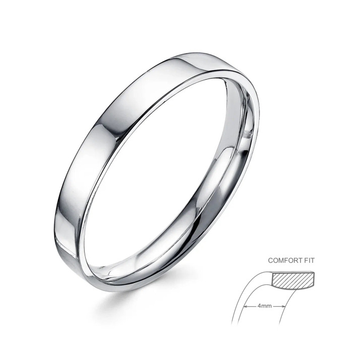 Обручальное кольцо из платины (060649)